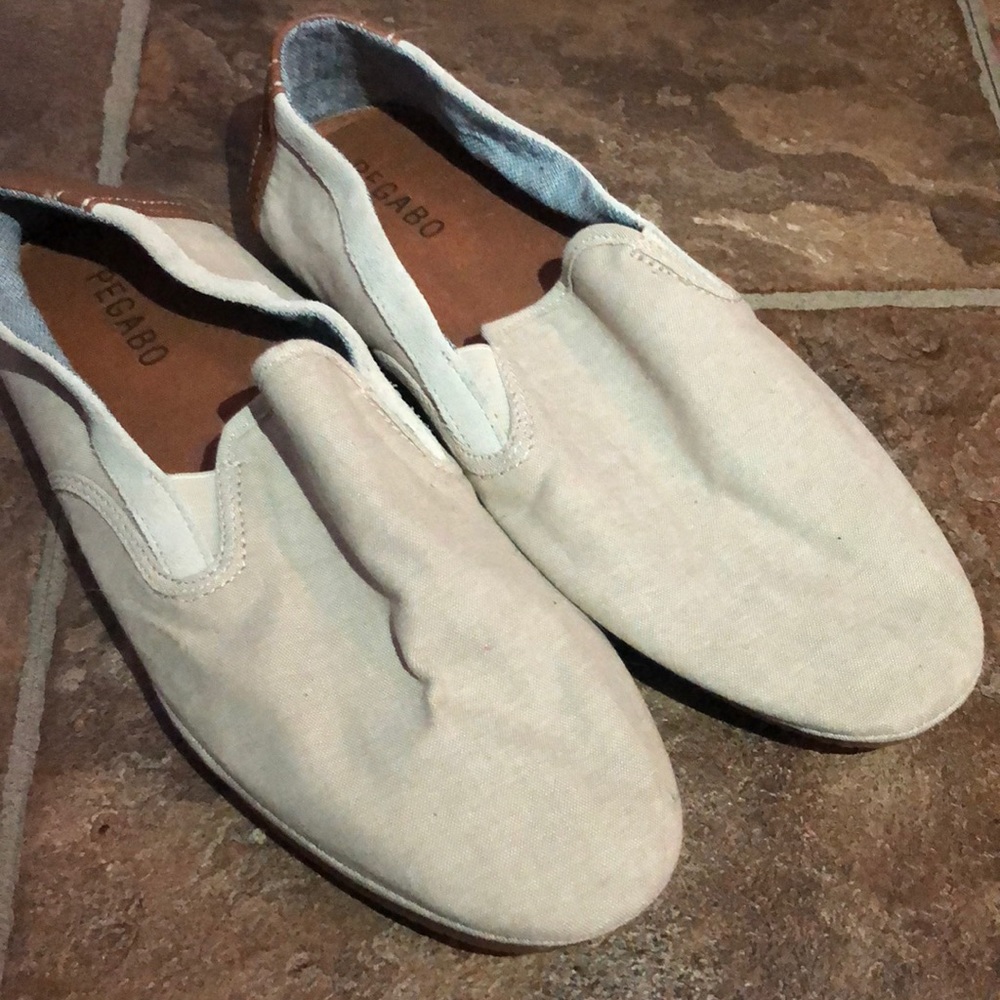 Brand New Pegabo canvas slip ons